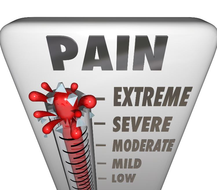 Pain threshold thermometer